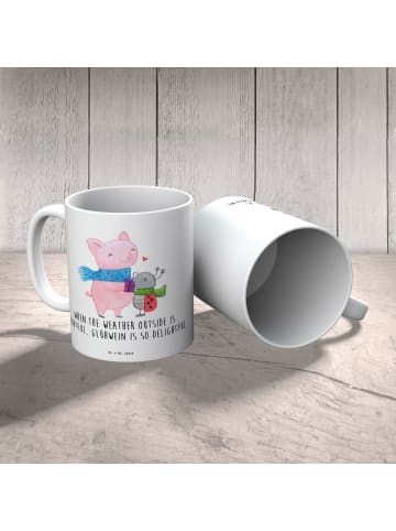 Mr. & Mrs. Panda Kindertasse Glühschwein Smörle mit Spruch in Weiß