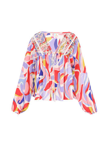 IZIA Women Blouse in red multicolor