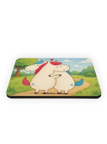 Mr. & Mrs. Panda Kühlschrankmagnet Einhorn Mitteilung Design ohn... in Weiß