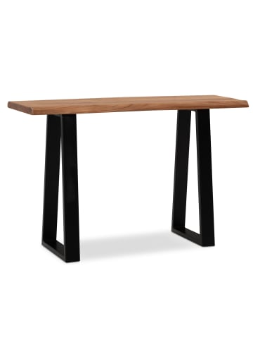 FineBuy Schreibtisch in Braun / Akazie / 45x120x75