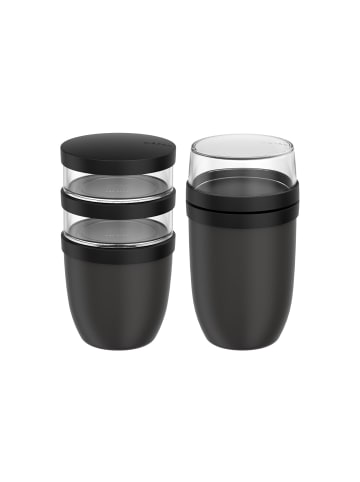 Mepal 2er Set Lunchpot-Set XL Ellipse 900 ml + 1050 ml in Nordic Black