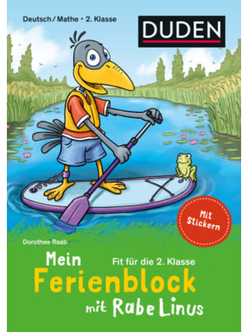 DUDEN-Verlag Buch - Mein Ferienblock mit Rabe Linus - Fit für die 2. Klasse
