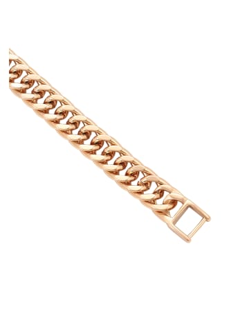 faina Women Curb Chain Link Bracelet in Rose Gold
