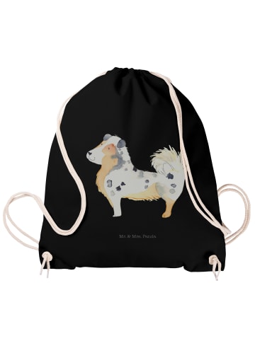 Mr. & Mrs. Panda Baumwolltasche Hund Australien Shepherd ohne Sp... in Schwarz