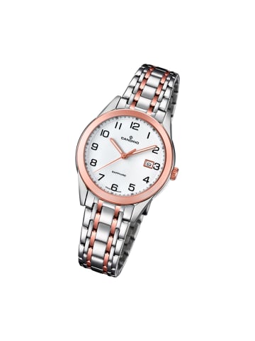 Candino Analog-Armbanduhr Candino Classic roségold, silber mittel (ca. 33mm)