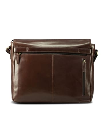 Jost Skagen Aktentaschen Messenger Leder 38 cm Laptopfach in redbrown