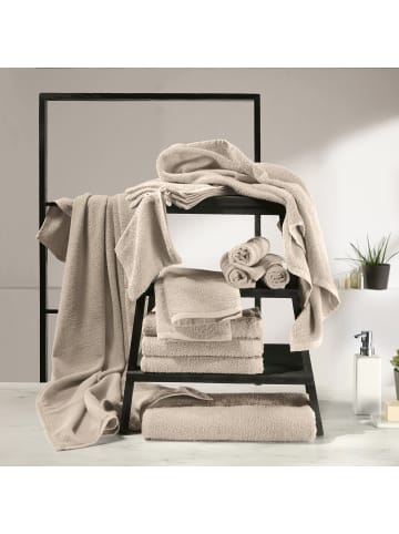 REDBEST Frottier, Leichtfrottier Gästetuch 12er-Pack Oceanside in beige