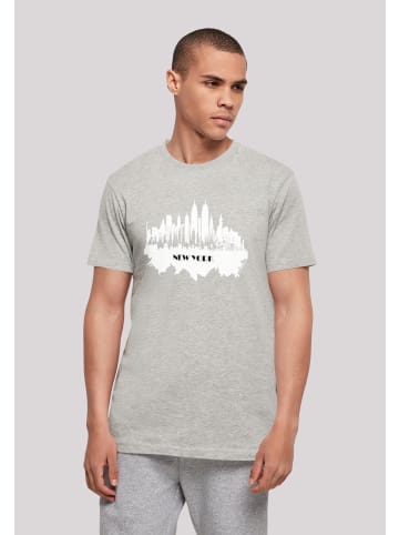 F4NT4STIC T-Shirt Cities Collection - New York skyline in grau meliert