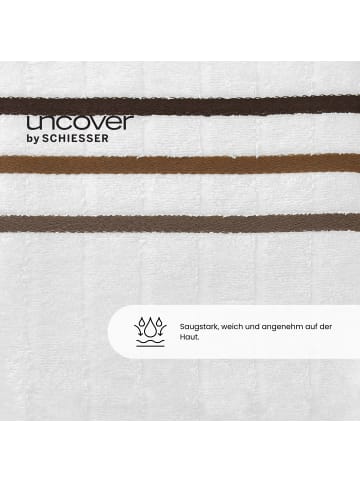 UNCOVER BY SCHIESSER Handtuchset Ohio im 4er Set in Weiß