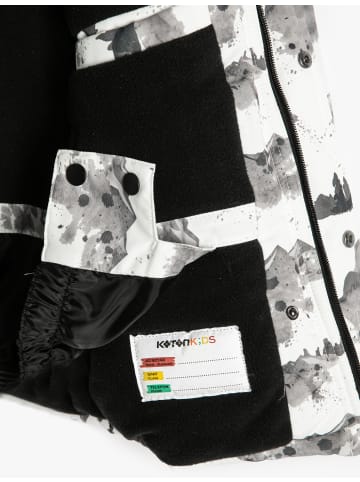 KOTON Anorak in Weiß Gemustert