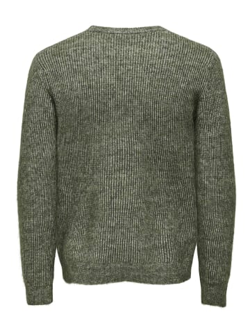 ONLY & SONS Strickpullover in Olive Night