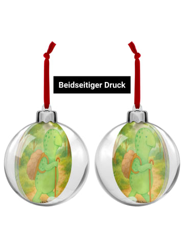 Mr. & Mrs. Panda Weihnachtskugel Schildkröte Wanderer Design ohn... in Weiß
