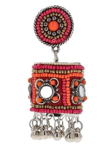 IZIA Damen Ohrringe in Pink Mehrfarbig