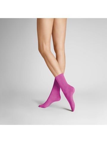 Hudson Socken Relax Fine Rollrand in Hot pink