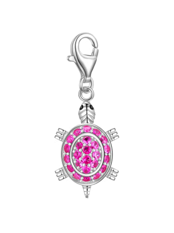 Rafaela Donata Charm Schildkröte aus Sterling Silber mit Zirkonia in silber