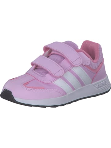 adidas Slipper in BLILIL/FTWWHT/BLIPNK
