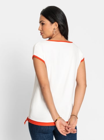 WITT WEIDEN Print-Shirt in ecru-orange-bedruckt