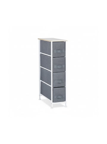 relaxdays Regalsystem in Grau - (B)20 x (H)76 x (T)48 cm