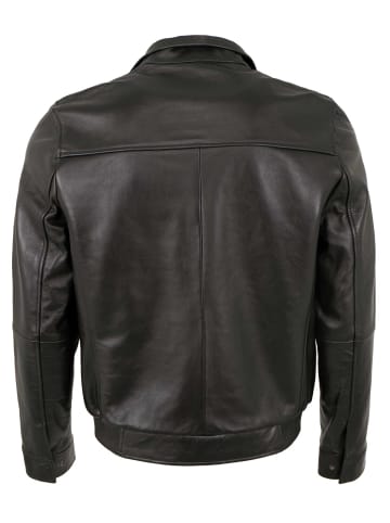 MADDOX Lederblouson Lammnappa in Schwarz