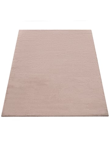KADIMA DESIGN Hochflor Teppich Unifarben schmutzabweisend in Beige