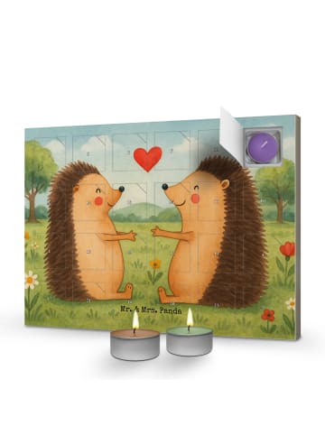 Mr. & Mrs. Panda duft adventskalender Igel Liebe Design ohne Spruch in Weiß