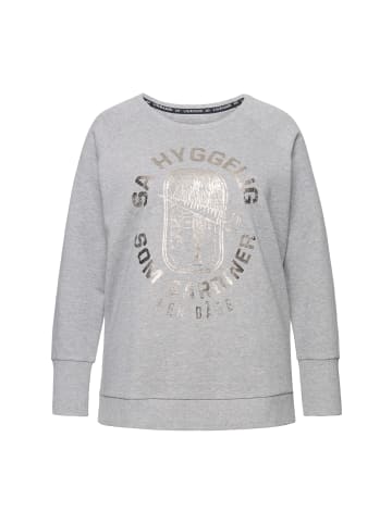 LAURASØN Sweatshirt in grau melange
