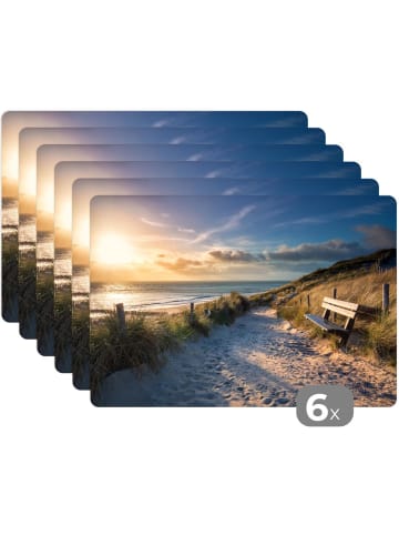 MuchoWow Platzset - Tischset (6-teilig) Gold, abwaschbar