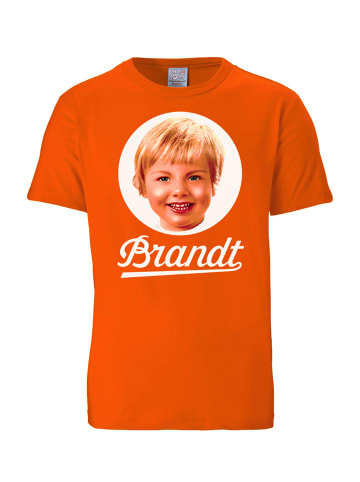 Logoshirt Print T-Shirt Brandt in orange