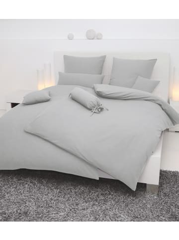 Janine Seersucker Bettwäsche - uni in silberfarben