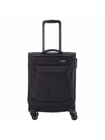 travelite Chios - 4-Rollen-Kabinentrolley S 55 cm (schwarz) in schwarz