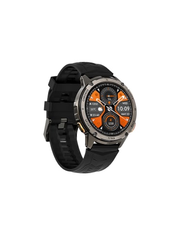 Maxcom Smartwatch FW110 Titan Chronos – Mit 1,32-Zoll-Display, robustem in Schwarz