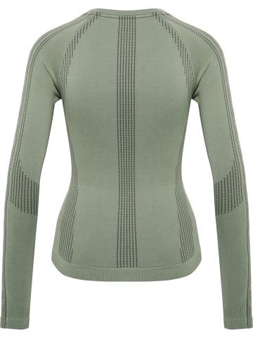 Hummel Hummel T-Shirt Hmlmt Yoga Damen Atmungsaktiv Dehnbarem Feuchtigkeitsabsorbierenden Nahtlosen in SEAGRASS