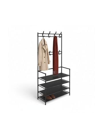 relaxdays Garderobenständer - (B)61 x (H)150 x (T)27,5 cm
