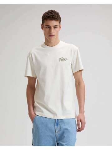 Lee T-Shirt Lee Flag in Natural