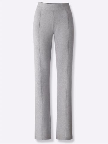 Heine Strickhose in steingrau-meliert
