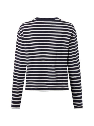 Marc O'Polo DENIM Langarmshirt in marine weiß