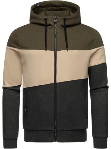 ragwear Kapuzensweatjacke Trien in Dark Olive