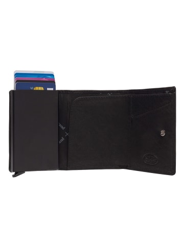 The Chesterfield Brand Paris Kreditkartenetui RFID Schutz Leder 7 cm schwarz