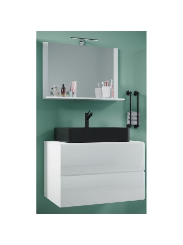 ebuy24 Badmöbelset LendasMBL weiß weiß 81 x 52 cm