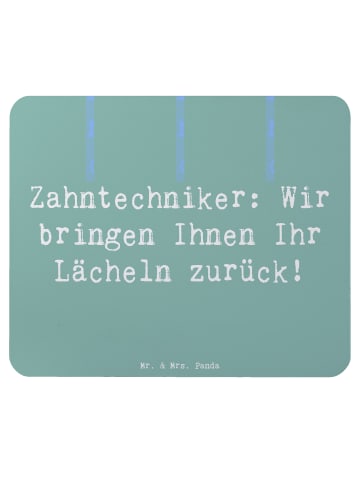 Mr. & Mrs. Panda Mauspad Spruch Zahntechniker Lächeln mit Spruch in Meeresbrise