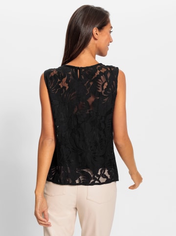Heine Spitzentop in schwarz