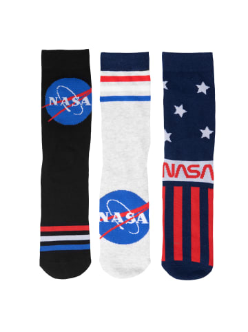 United Labels 3er Pack NASA  Sneakersocken in Mehrfarbig