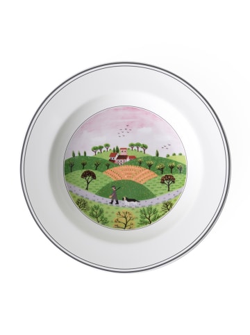Villeroy & Boch Suppenteller Jäger Design Naif in bunt