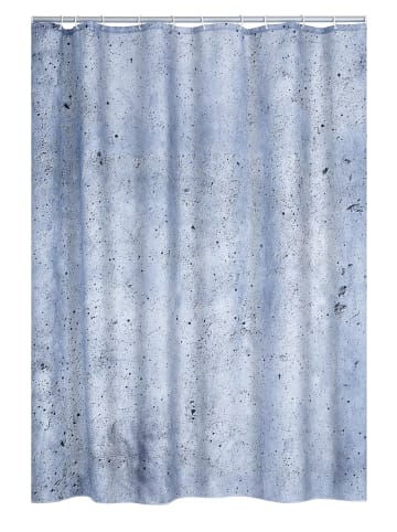 RIDDER Duschvorhang Textil Cement grau 180x200 cm