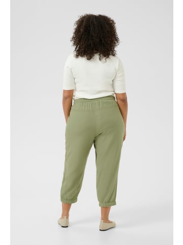 KAFFE curve Caprihose KCmille Regular fit in Oil Green