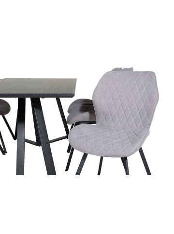 ebuy24 Essgruppe Marina 34 (7-teilig) Grau 90 x 180 cm