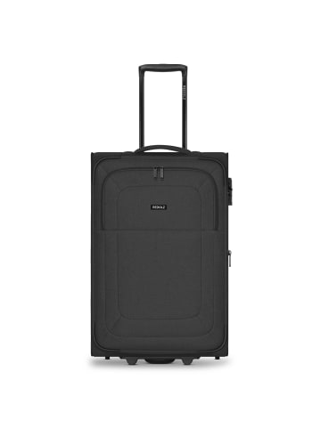 Redolz Essentials 12 2 Rollen Trolley M 67 cm mit Dehnfalte in black