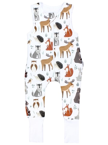 TupTam Baby Ganzjahresschlafsack mit Beinen 2,5 Tog in weiß/bronze