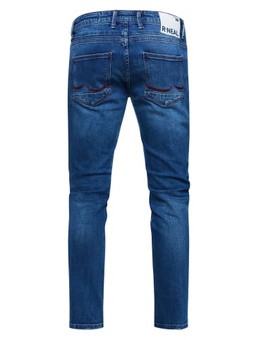 Rusty Neal Jeans Hose "TORI" Slim Fit Destroyed Denim in Royal Blue
