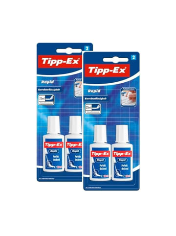 Bic Rapid 4 x 25ml Korrekturflüssigkeit für präzises Ausbessern